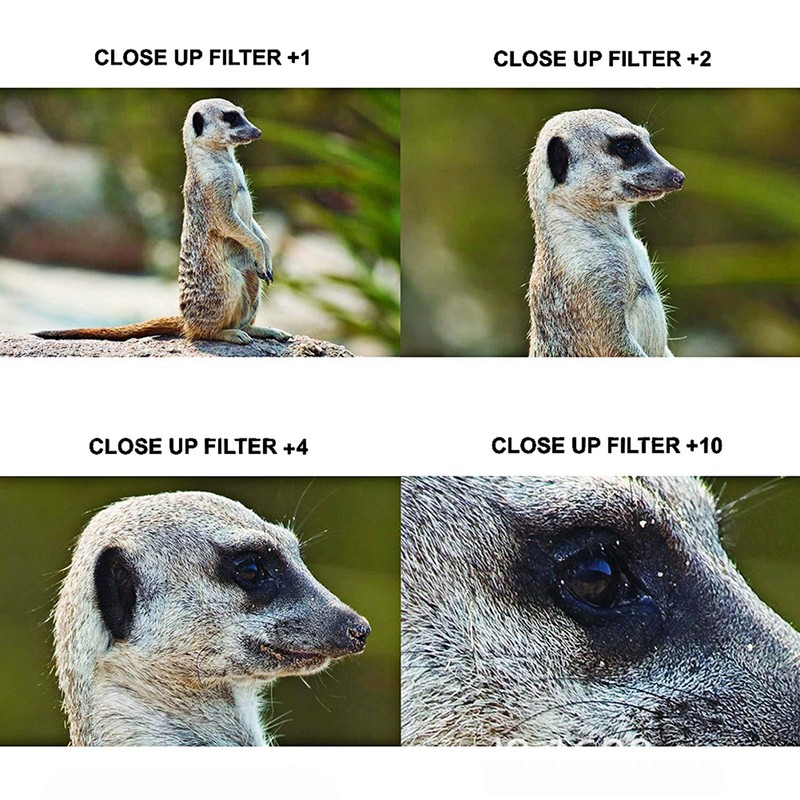 Optical Glass Close Up Macro +1 +2 +4 +10 Lens