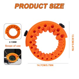 Drill Bit Sharpener Tool - Drill Sharpener Machine Accessory, Drill Attachments Sharpener Tool, Angle Grinder Attachments for Grinding Drill 2-13mm Bits, Compatible with 125mm & 115mm Angle Grinder