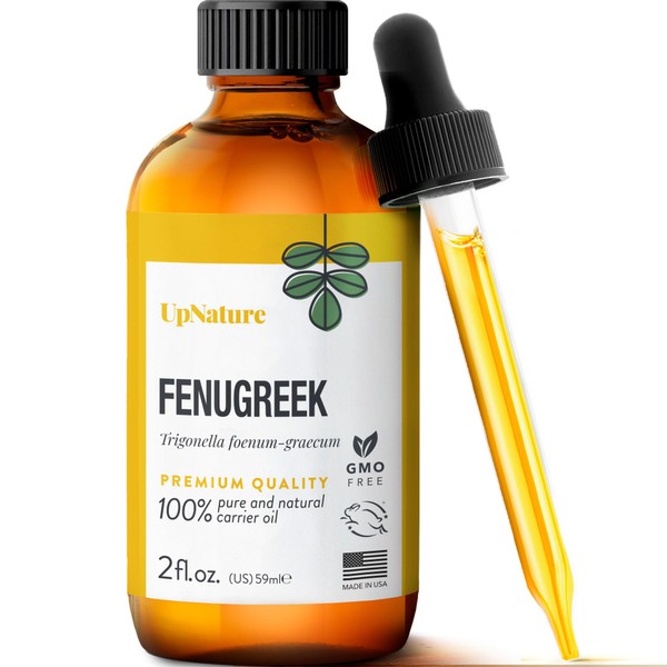 Fenugreek Oil 2oz - 100% Natural & Pure Fenugreek Oil for Hair Growth,Skin Health & Improves Digestion- Fenugreek Seed Extract Carrier Oils for Essential Oils- Therapeutic Grade, Premium Quality