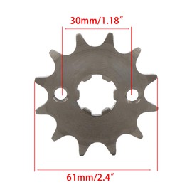ABCERRSI 428 14T 17mm Front Sprocket Compatible with 50cc 70cc 110cc 125cc 140cc 160cc ATV Dirt Bike Quad 4 Wheeler Moped