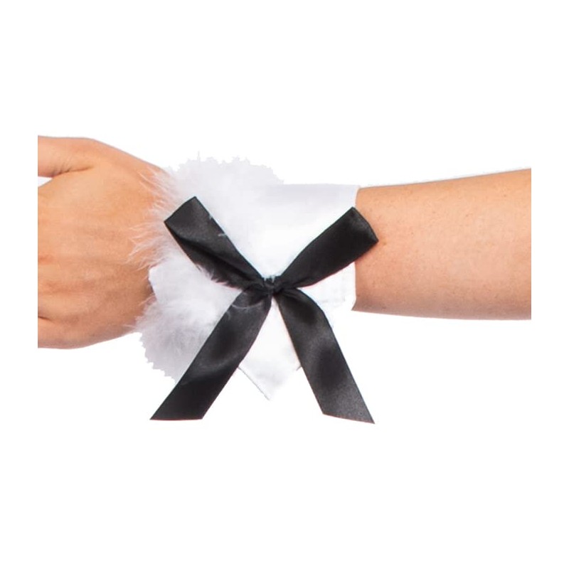 Brandsseller Animal Set Deluxe Headband Ears Tail Satin Bow Bracelets