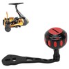 Fishing Reel Handle Aluminum Alloy Prevent Slip Ergonomic Replacement Baitcasting