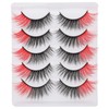 Baluue Elegant 5 Pair False Eyelashes Set Long Eye Lashes