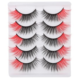 Baluue Elegant 5 Pair False Eyelashes Set Long Eye Lashes Individual Eyelash Extensions Kit for Daily Makeup
