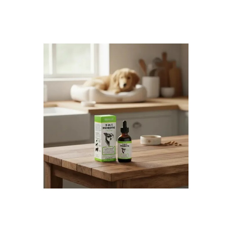 Probióticos Para Perros 100% Natural 3 En 1 Apoyo Digestivo