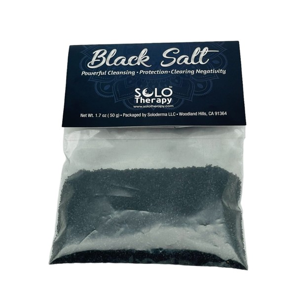 Black Salt For Protection , 50 grams , Black Salt for Rituals, Wiccan Protection Rituals and Spells, Ritual Salt, Witch Black Salt