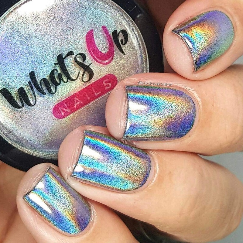 Whats Up Nails - Holographic Powder For Rainbow Unicorn Nails