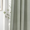 MRTREES Green Linen Sheer Eyelet Curtains 90 Inch Drop, Window