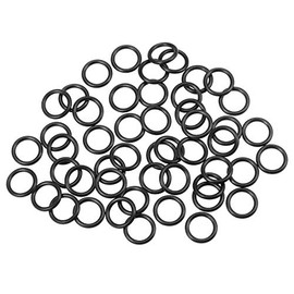 sourcing map 50pcs Nitrile Rubber O-Rings 17.61mm OD 12.37mm ID 2.62mm Width Metric Nitrile Rubber Seal Gasket