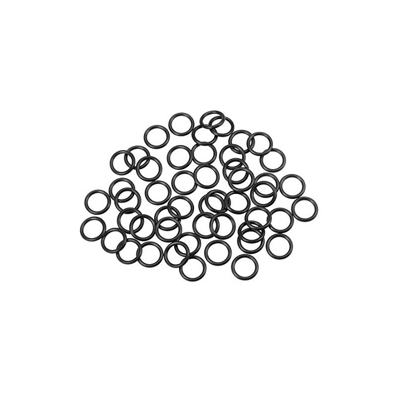 sourcing map 50pcs Nitrile Rubber O-Rings 17.61mm OD 12.37mm ID