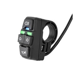 Universal Ebike Light and Horn Switch Turn Signal Switch 3 in 1 Motorcycle HeadLight Turn Switch Motorcycle Horn Turn ON/Off Control Switches for Electric Bike Scooter Light Switch Signal Button DK336