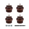 4 in. H x 4-7/8 in. Dia Stained Cherry Solid