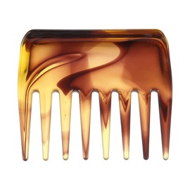 VOCOSTE Wide Tooth Hair Comb Untangle Hair Comb Moisture and Dry Plastic Amber