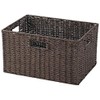 Chidorisangyou Basket, Dark Brown, 14.2 x 10.2 x H7.9 inches