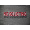 Rayna Creations No Soliciting Sticker, Premium Indoor Static face Cling