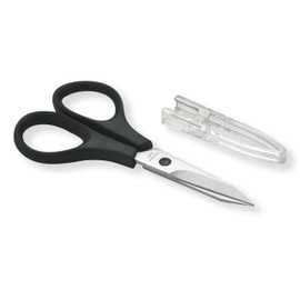 PAFASON 3.8 in Stainless Steel Straight Thread Yarn Fabric Cutting Scissor with Safety Cap & TSA Complied Ideal for Embroidery Quilting Sewing Knitting Crafting Cross Stitch Crochet