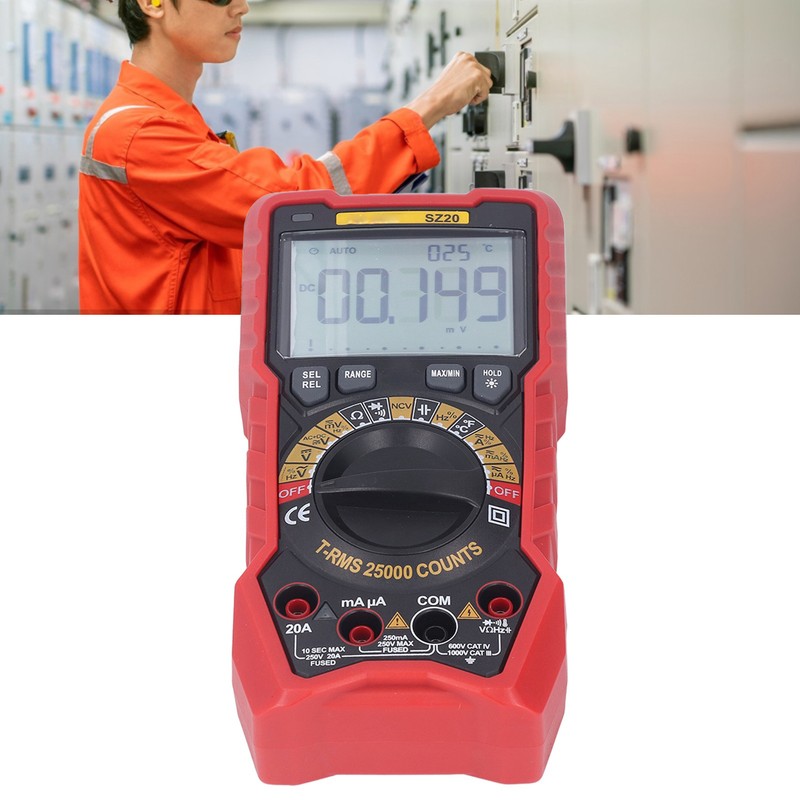 Digital Multimeter Kit 25000 Count Voltage Current Resistance Capacitance Frequency