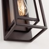 mirrea 14" Classic Outdoor Wall Sconce 1 Light in Rectangular