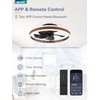 LEDIARY Low Profile Ceiling Fans with Lights, Flush Mount Modern