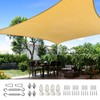 Quictent 20x16ft 185G HDPE Rectangle Sun Shade Sail Canopy 98%