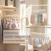 20 Clips Space-Saving Multi-Pants Hangers, Closet Organizers and Storage, Metal