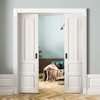 Ravinte 4 Pack Black Sliding Closet Door Handles Black Flush