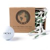 Green Swing 70mm White & Green Bamboo Golf Tees 30pcs