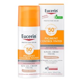 Eucerin - Sun Protector solar Pigment Control Tono Medio FPS50+, 50 ml - 50 ml - Daily Care