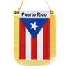 WXFCAI Puerto Rico Window Hanging Flag,Mini Puerto Rican Car Flag