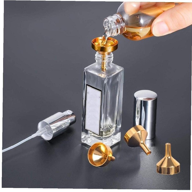 6 Pcs Small Metal Funnels for Filling Small Mini Bottles