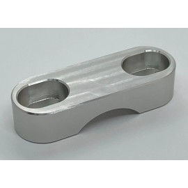 Custom Clamp Power Aluminum Custom Reel Rod Clamp Fit Penn Accurate Tiburon Fishing Reel - Silver