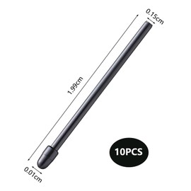 HAPPOW Pack of 10 Replacement Tips for Wacom Pro Pen 2/3D/ Slim/Mobile Studio Pro/Cintiq 16/Pro/Intuos Pro/Classic Pen, Pen Tips for Wacom, with 1 Changer, Stable and Wear-Resistant (Black)