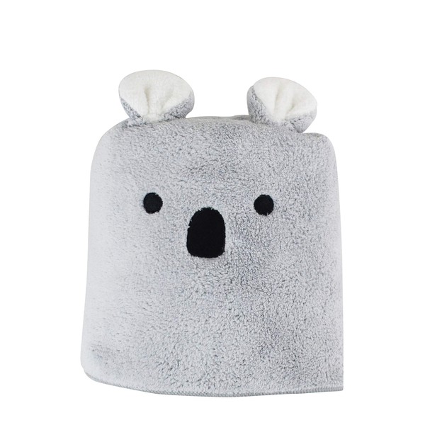 Carari Hair Drying Towel, Absorbent, 3x Microfiber, Koala, Quick Absorption