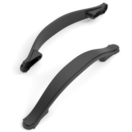 Amerdeco 10 Pack Matte Black Cabinet Pulls 3.75 Inch(96mm) Hole Center Drawer Pulls Cabinet Hardware Kitchen Cabinet Handles for Bathroom ZH0068