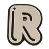 【オーサム/AWESOME】 イニシャルエンブレムチャーム 「R」 ASCM-R