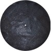 Genuine Leather Turntable Platter Mat - Black Embossed Snakeskin