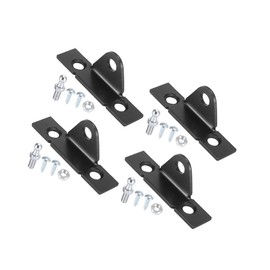 Motoforti 4 Set Black Metal Car Gas Strut Shock Mounting Bracket 68x16x24mm Long-lasting