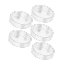 iplusmile 5pcs Petri Dishes Glass Borosilicate Culture Dishes Round Cover for Use