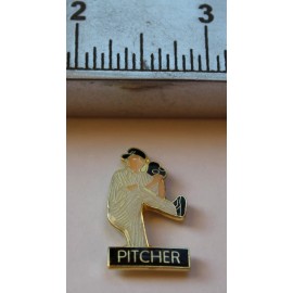 Baseball Pitcher Lapel Pin Team tack Tie Tack Sports League Mitt Ball
