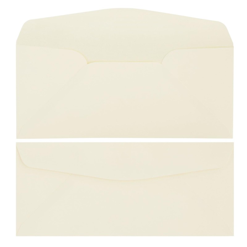 Premium Stationery Paper Set with Envelopes (Ecru and Black 48-Pack)