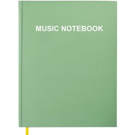 Tuun Fuplan Blank Sheet Music Notebook - Music Composition Manuscript Staff Paper Art Music Notebook, 160 Thick Pages, 8.5’’ x 11’’, Green