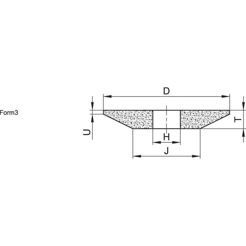 Tyrolit 31009 Flap Disc Conical Shape 3 Straight Standard Corundum