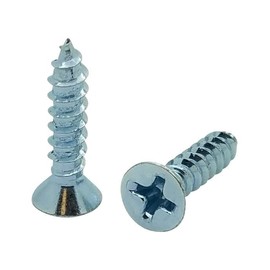 100 Qty #8 x 3/4" Flat Head Zinc Coated Phillips Head Wood Screws (BCP8)