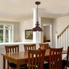 14" Copper Farmhouse Pendant Light, Retro Red Bronze
