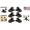 Black Instant Kill Rat Traps - 6 Pack, Quick Setup,