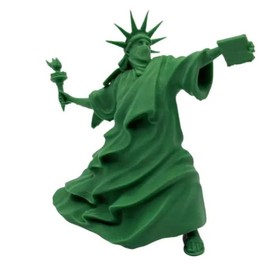 Riot of Liberty Statue Desk Piece - High Quality Art Piece for Home Decor and Office Use - Color: White