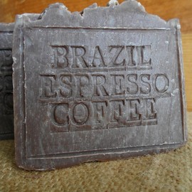 Brazilian Espresso Coffee Scrub Soap Bar Handmade !