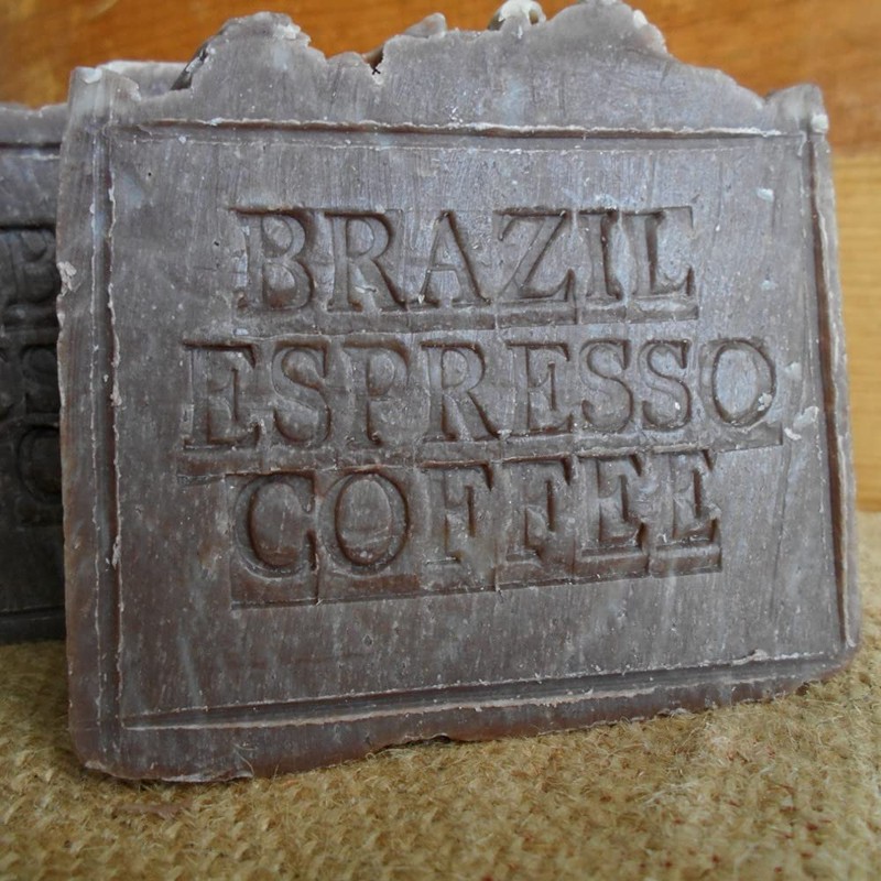 Brazilian Espresso Coffee Scrub Soap Bar Handmade !