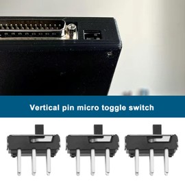 Be In Your Mind Pack of 100 Slide Switch 6-Pin DC50 V 0.3 A Micro Slide Switch for DIY Electronics Projects 8.5 x 9 x 3.3 mm 2 Positions DPDT Panel Slide Switch DIY Built-in Switch Set