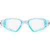 CRESSI Clear Eyes Swim Goggles, White/Aquamarine, Clear lens